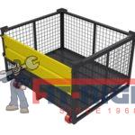 Mild Steel Cage Bin with Castors